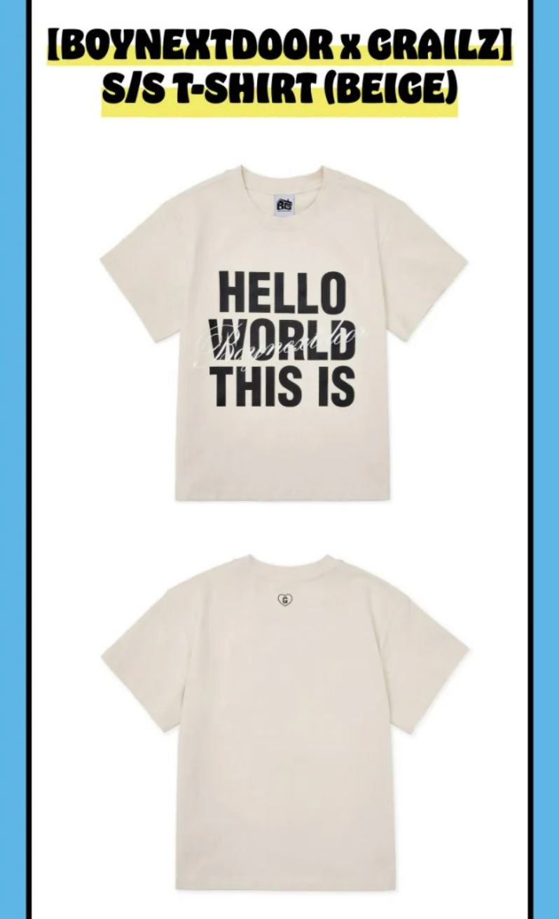BOYNEXTDOOR - [BOYNEXTDOOR X GRAILZ] S/S T-SHIRT (KNOCK ON