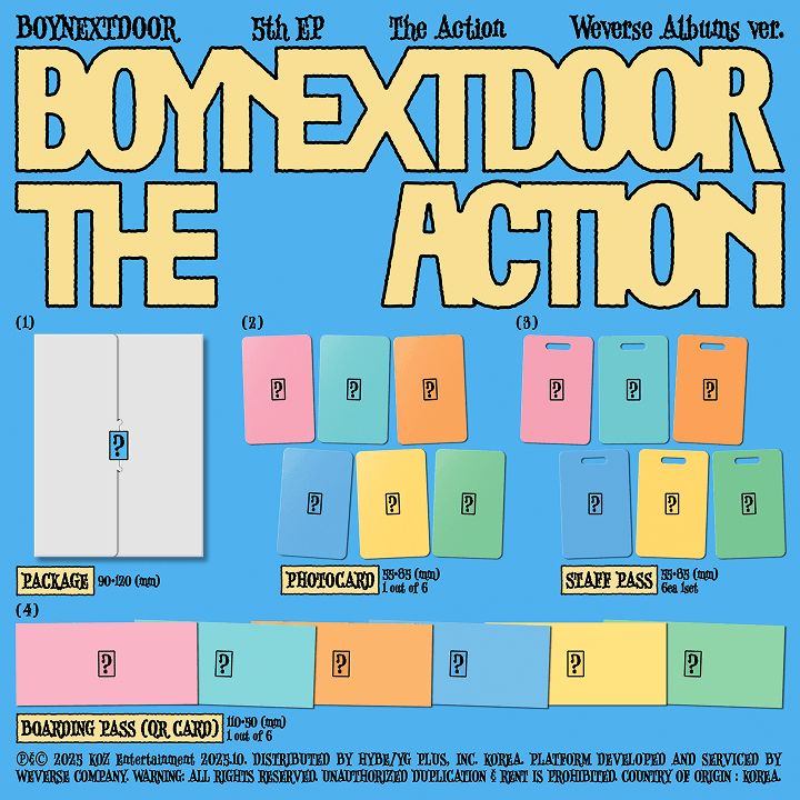 BOYNEXTDOOR - THE ACTION (WEVERSE VERSION) Nolae