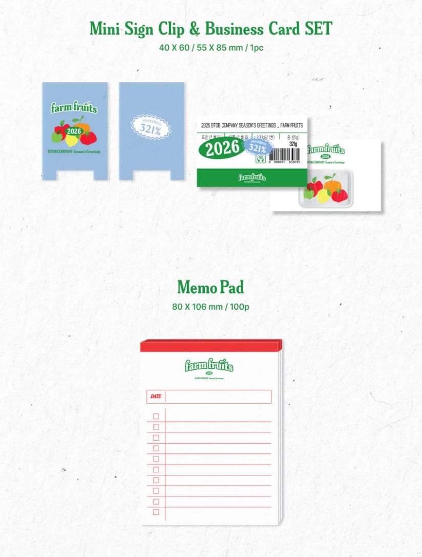 BTOB COMPANY - 2026 SEASON'S GREETINGS (FARM FRUITS) Nolae