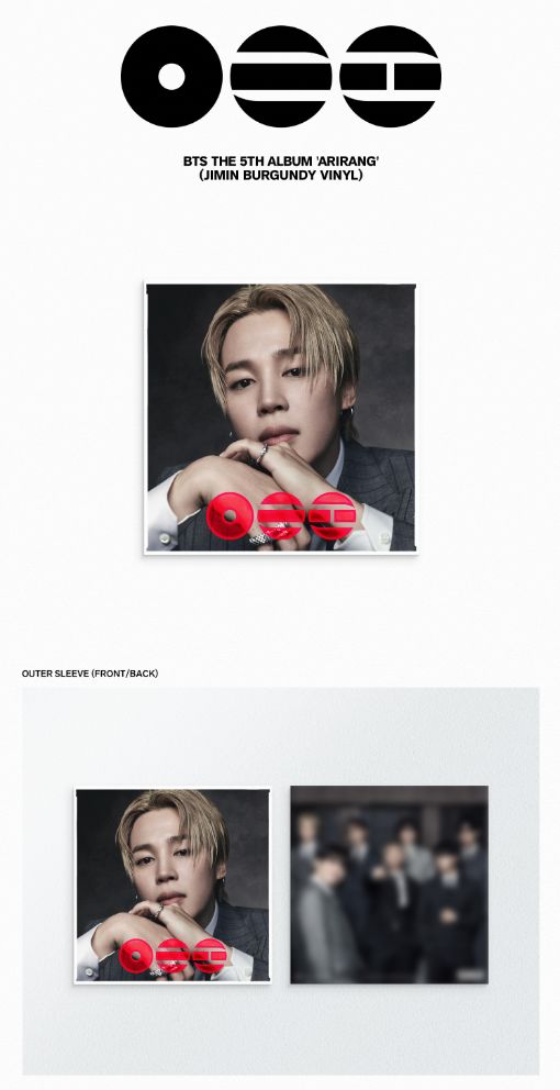 BTS ARIRANG JIMIN ジミン LP Standard Vinyl BTS - ARIRANG (STANDARD VINYL)