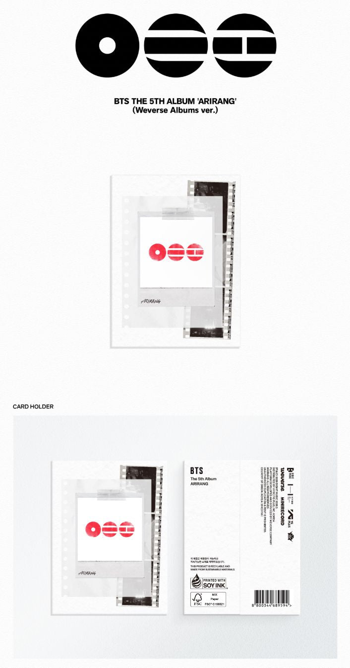 BTS - ARIRANG (WEVERSE ALBUMS VER.) + Aladin Gift Nolae