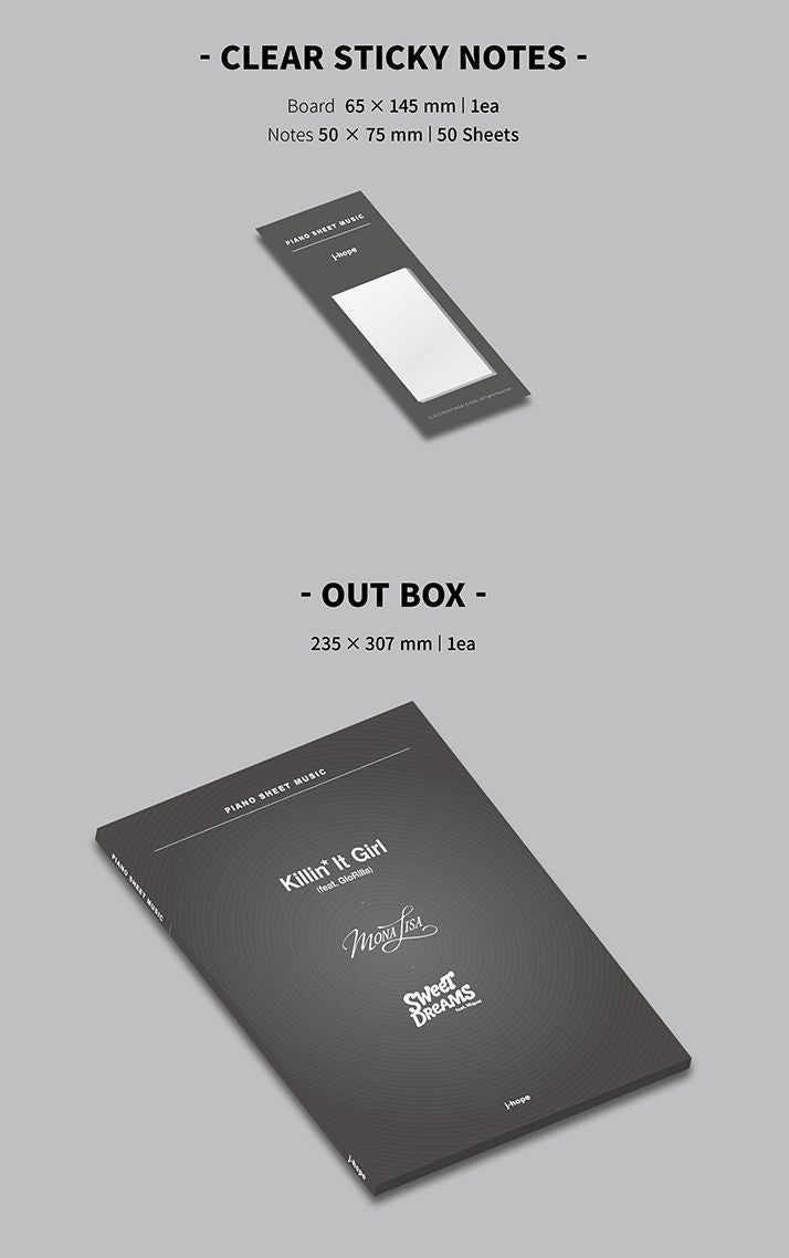 BTS - PIANO SHEET MUSIC : J-HOPE (PACKAGE) Nolae