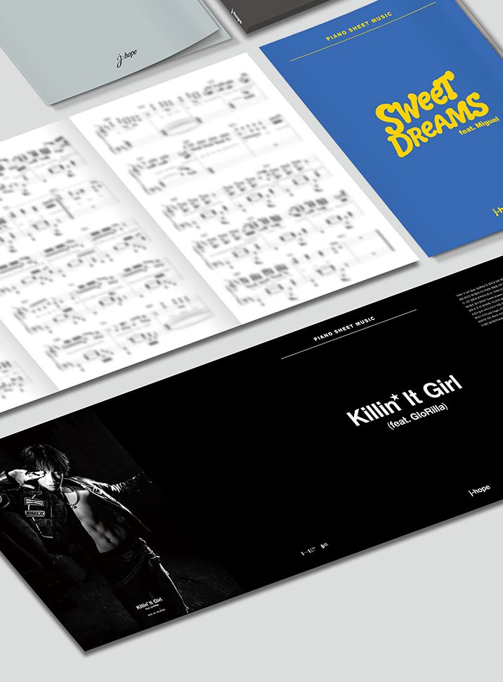 BTS - PIANO SHEET MUSIC : J-HOPE (PACKAGE) Nolae