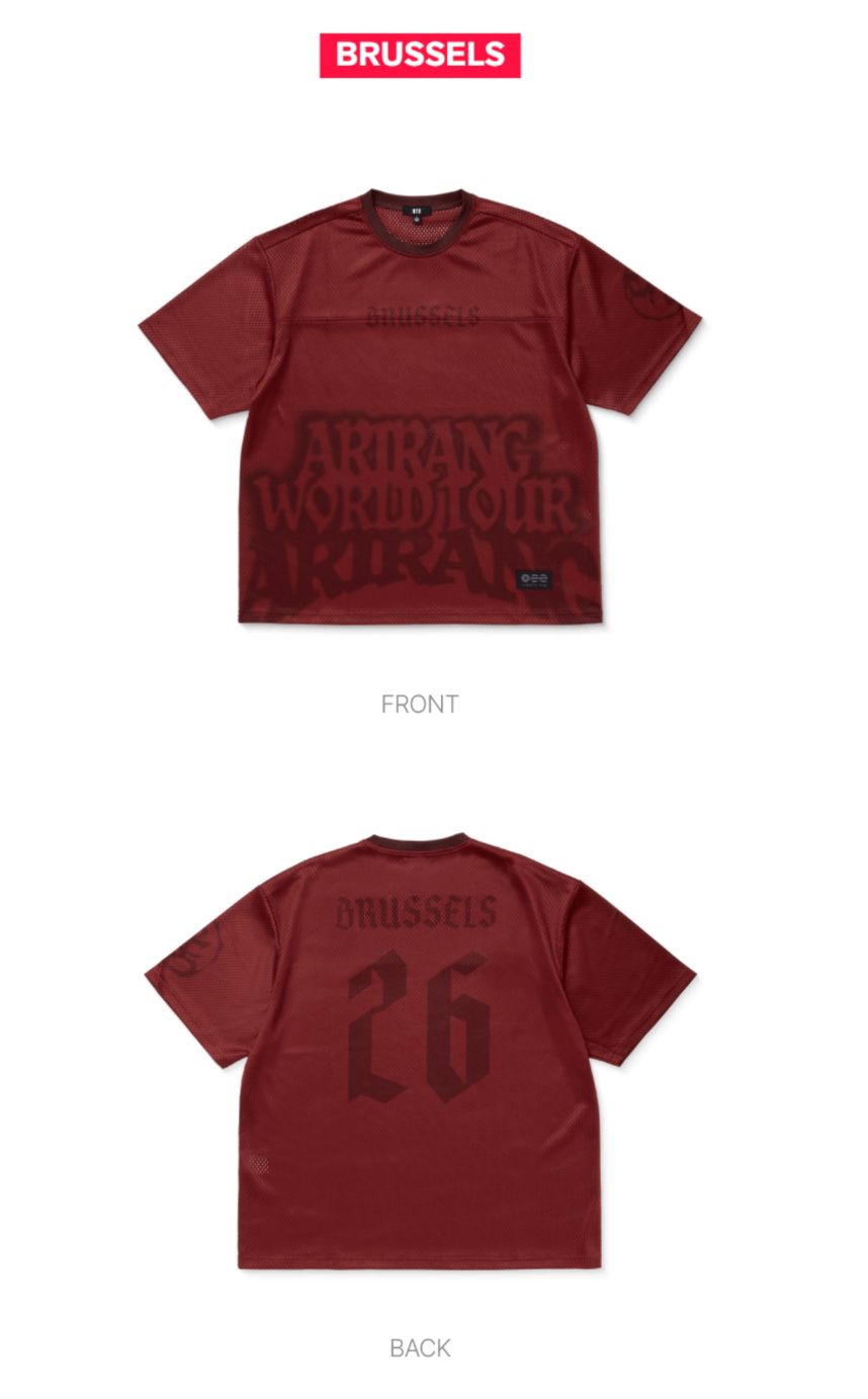 BTS ARIRANG jersey ユニフォーム ジャージ RM XL BTS - TOUR JERSEY EUROPE (WORLD TOUR 'ARIRANG' OFFICIAL MD)