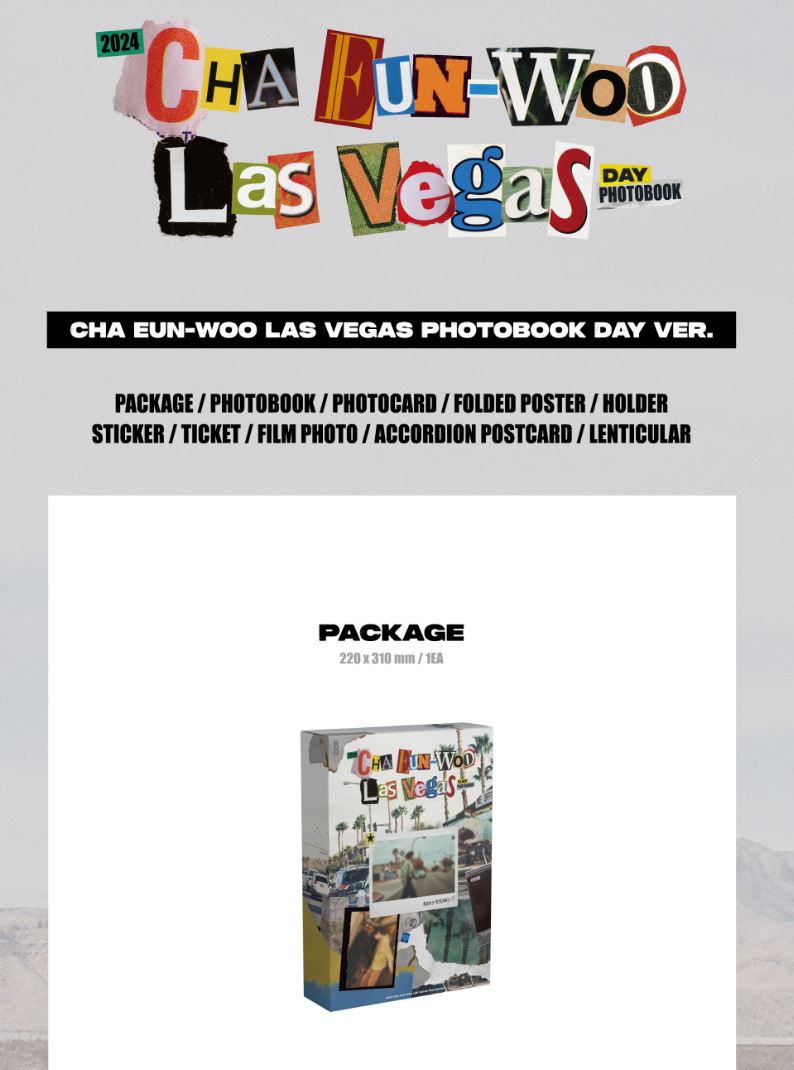 CHA EUN WOO - LAS VEGAS (PHOTOBOOK) Nolae