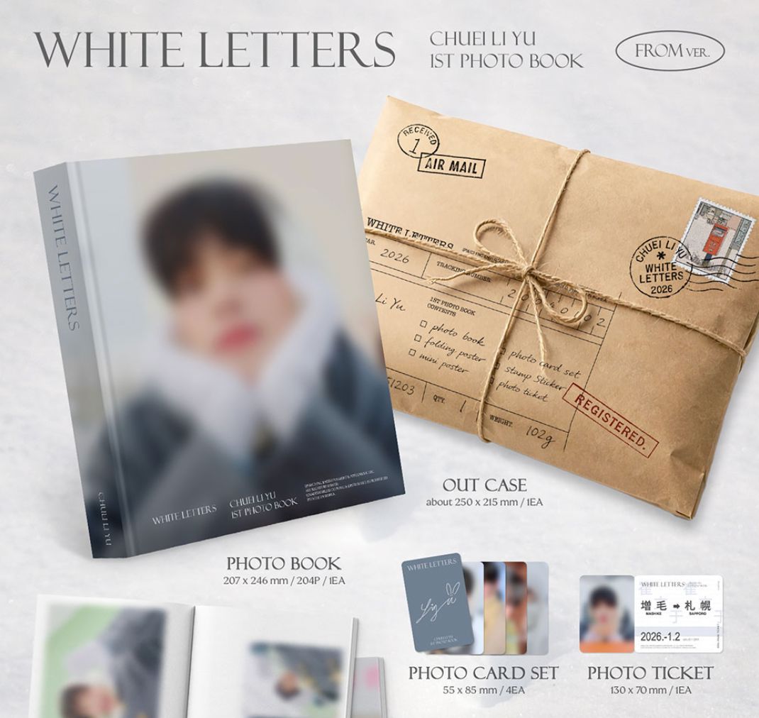 CHUEI LI YU - WHITE LETTERS (1ST PHOTO BOOK) Nolae