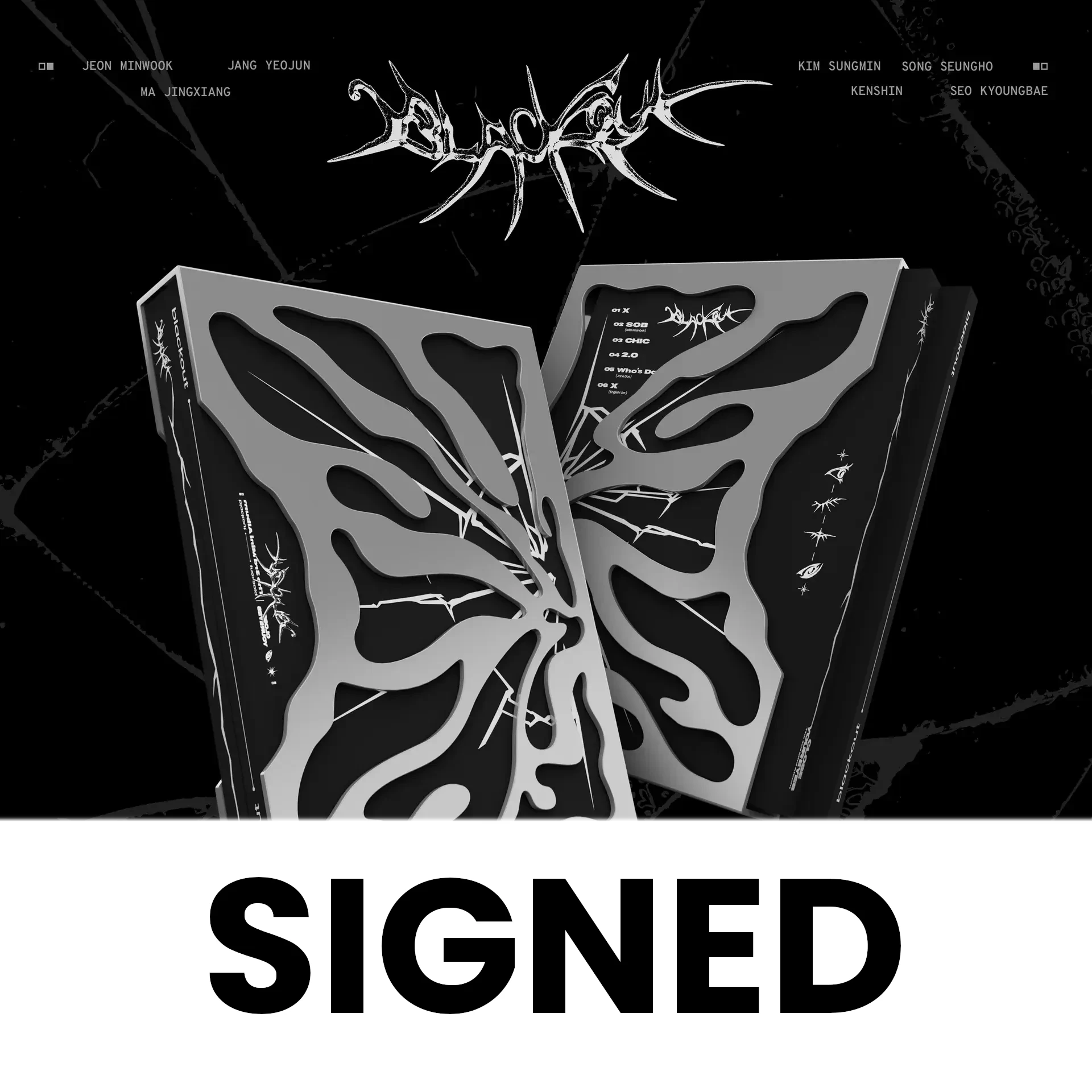CLOSE YOUR EYES - BLACKOUT (BLACKOUT VER.) SIGNED Nolae