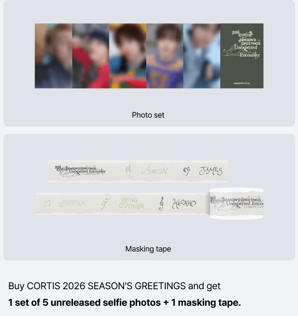 CORTIS - 2026 SEASON'S GREETINGS + POB WEVERSE GIFT