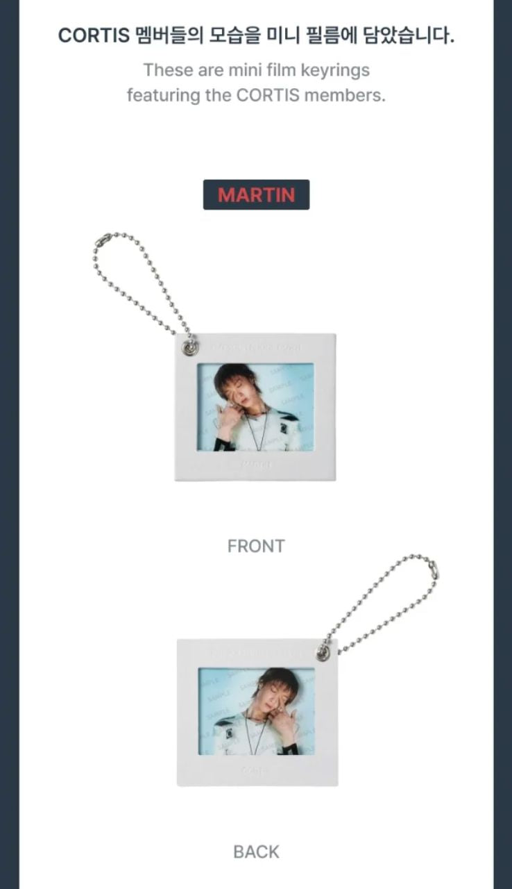 CORTIS - MINI FILM PHOTO KEYRING ('26 CORTIS TOUR : PUT YOUR PHONE DOWN MD) Nolae