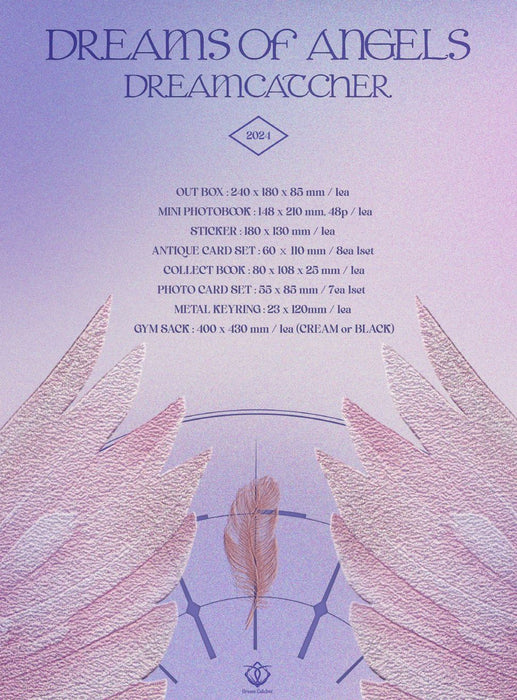 DREAMCATCHER - 'DREAMS OF ANGELS' 2024 MERCHANDISE Nolae