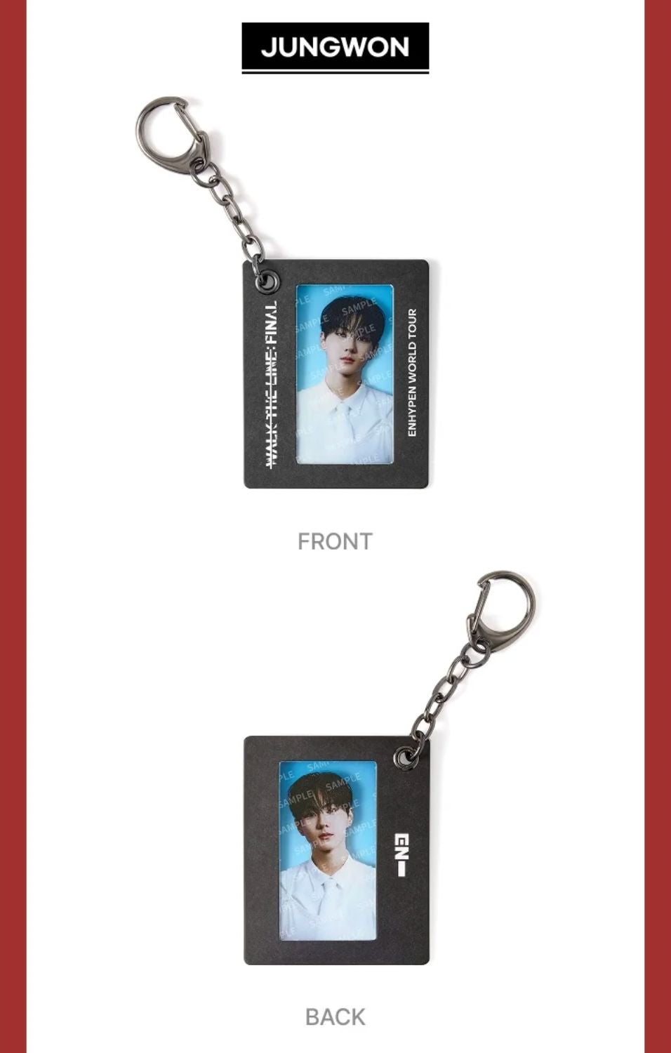 ENHYPEN - FILM FRAME KEYRING (WALK THE LINE : FINAL WORLD TOUR OFFICIAL MD) Nolae