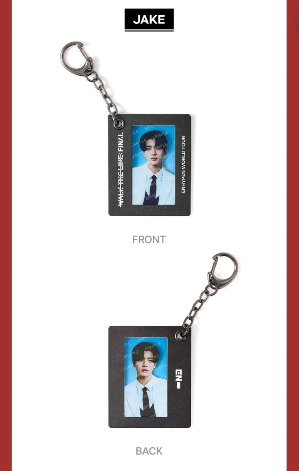 ENHYPEN - FILM FRAME KEYRING (WALK THE LINE : FINAL WORLD TOUR OFFICIAL MD) Nolae