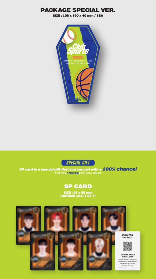 ENHYPEN - WORLD COUPON CARD COLLECTION (CLUB SPORTS VER.) Nolae