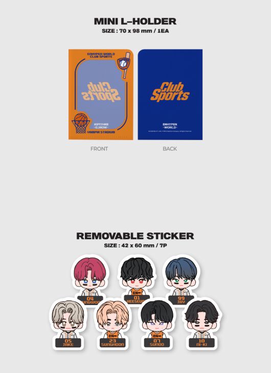 ENHYPEN - WORLD COUPON CARD COLLECTION (CLUB SPORTS VER.) Nolae