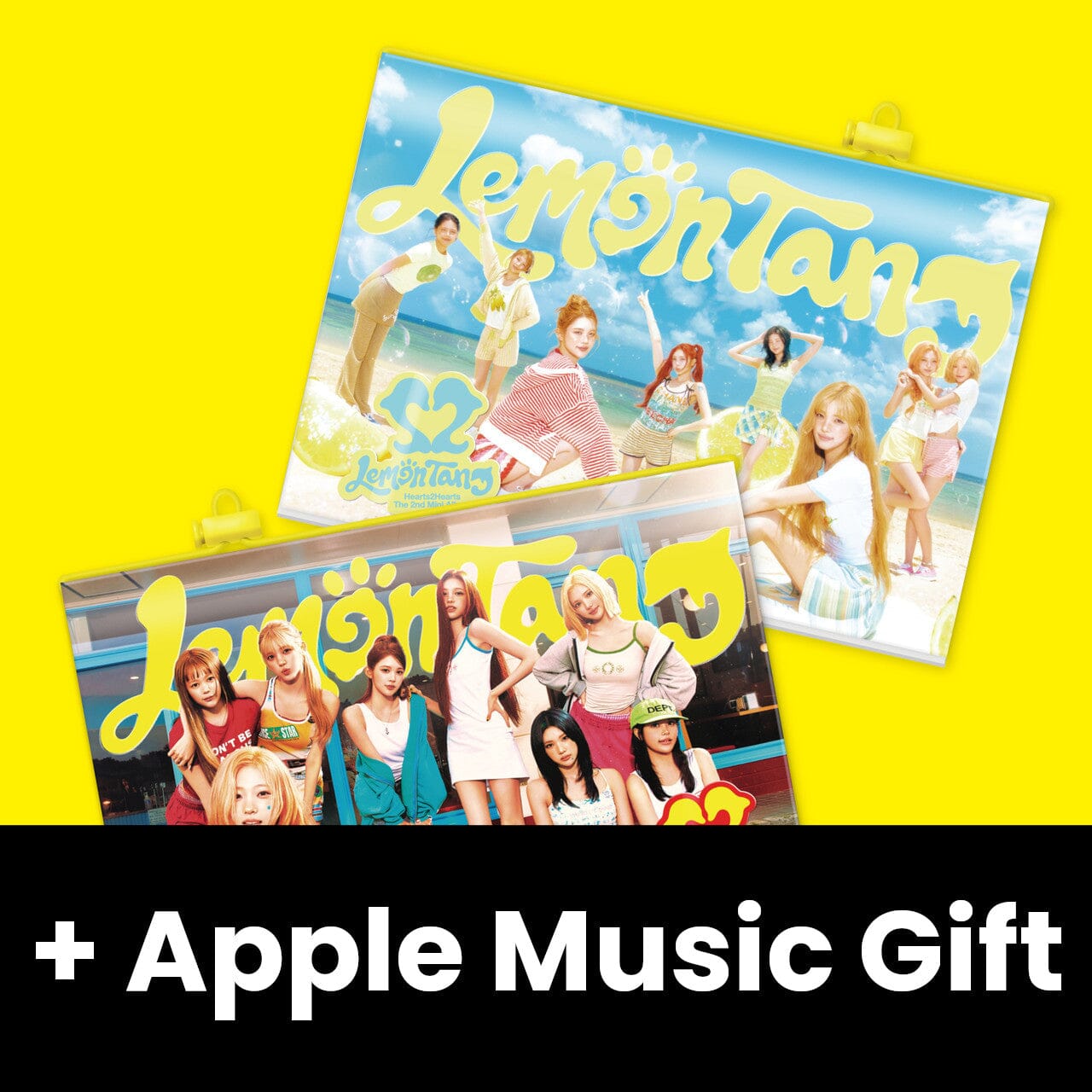 HEARTS2HEARTS - LEMON TANG (PHOTOBOOK VER.) + Apple Music Lucky Draw Gift Nolae