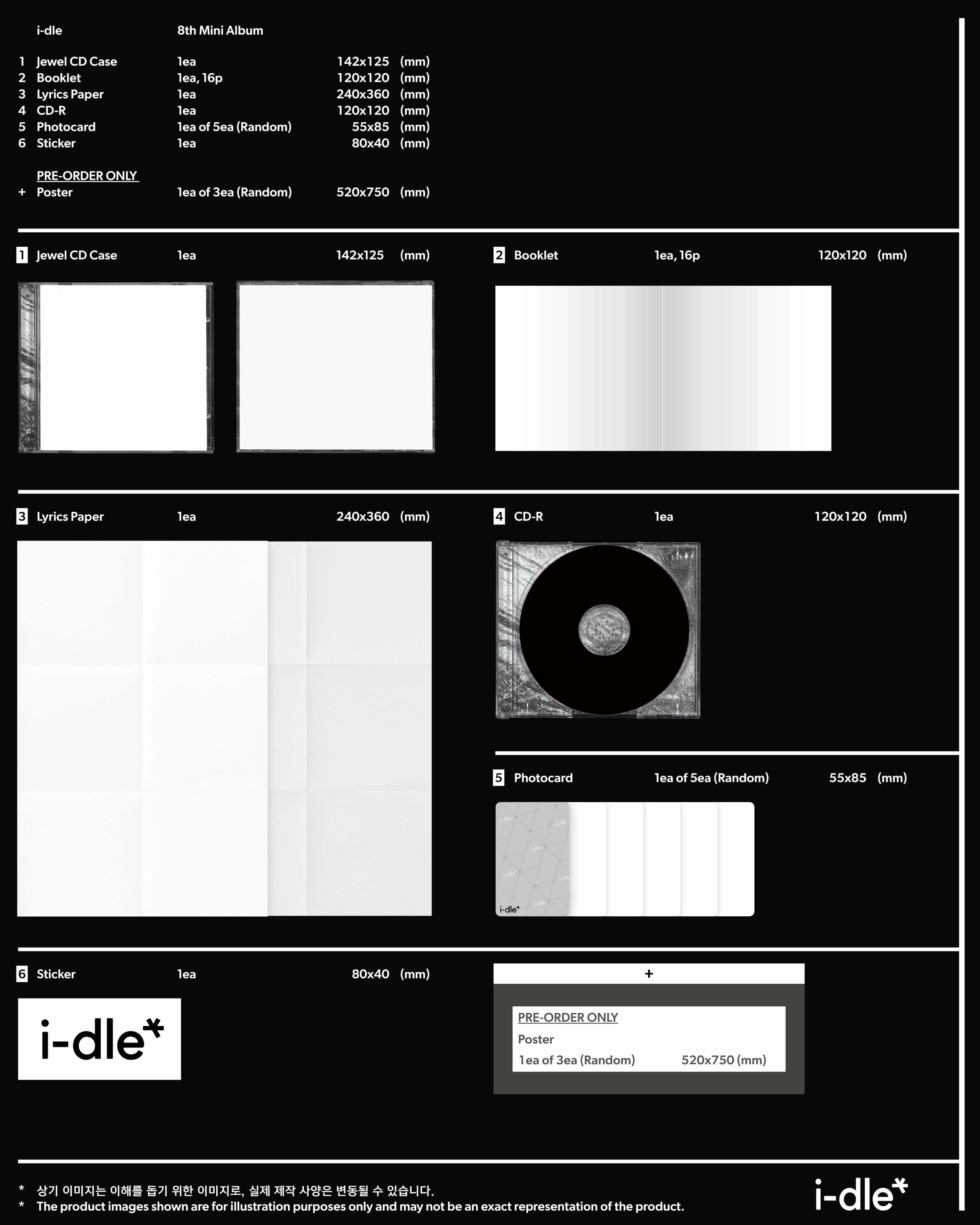 I-DLE - 8TH MINI ALBUM (SPECIAL JEWEL VER.) + Apple Music Photocard Nolae