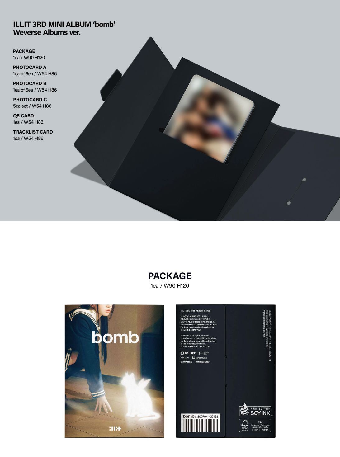 ILLIT - BOMB (WEVERSE ALBUMS VER.) Nolae