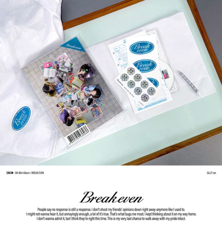 ILLIT - BREAK EVEN (GLLIT VER.) SET + EARLY-BIRD Weverse Gift Nolae