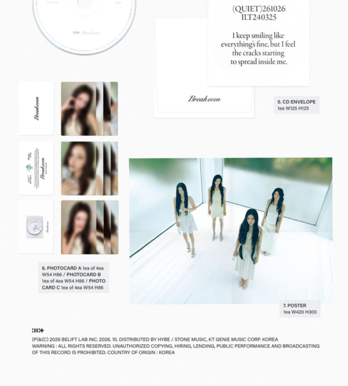 ILLIT - BREAK EVEN SET + EARLY-BIRD Weverse Gift Nolae