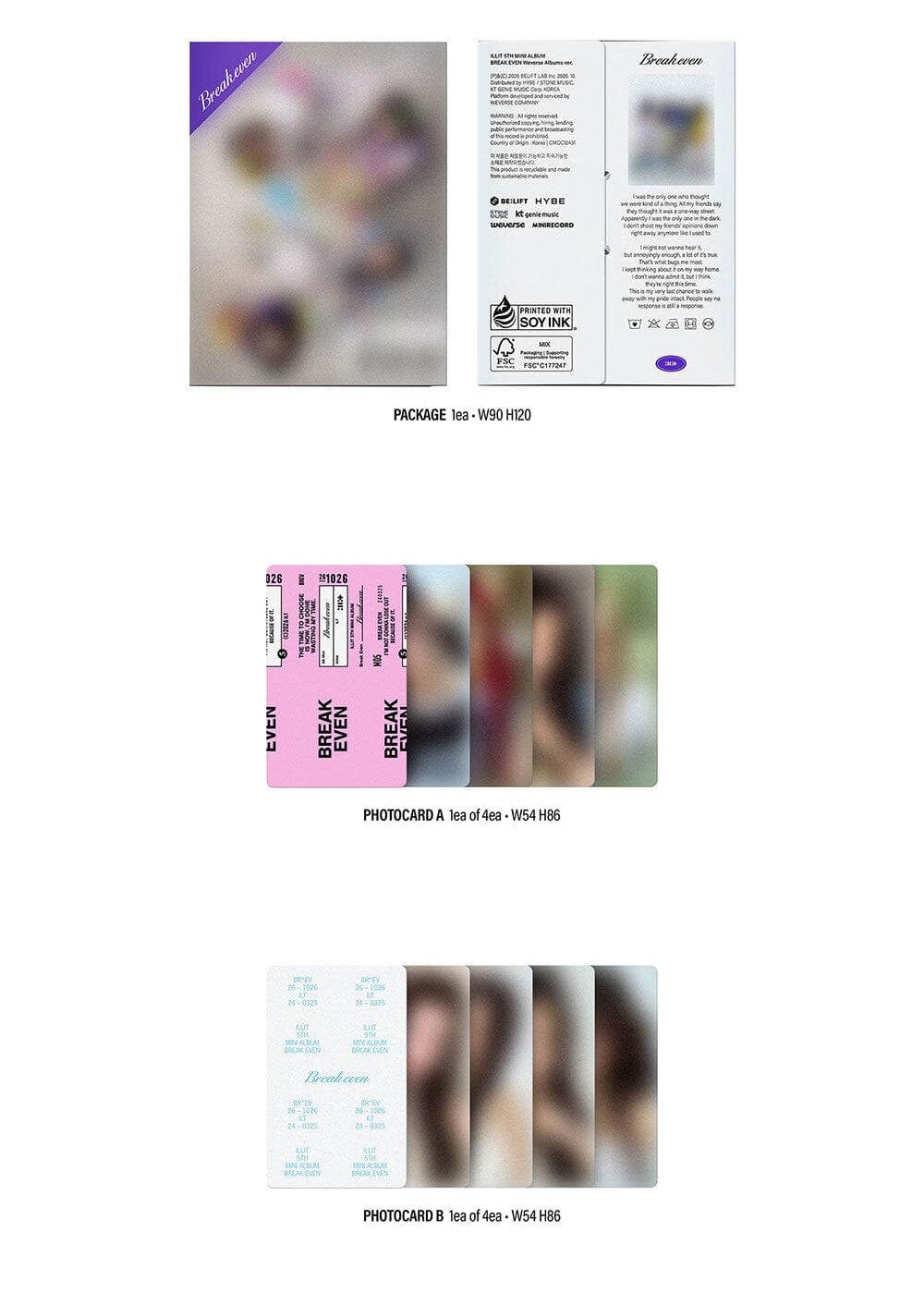 ILLIT - BREAK EVEN (WEVERSE ALBUMS VER.) Nolae