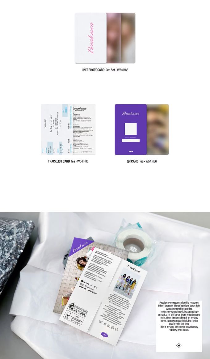 ILLIT - BREAK EVEN (WEVERSE ALBUMS VER.) + Weverse Gift Nolae