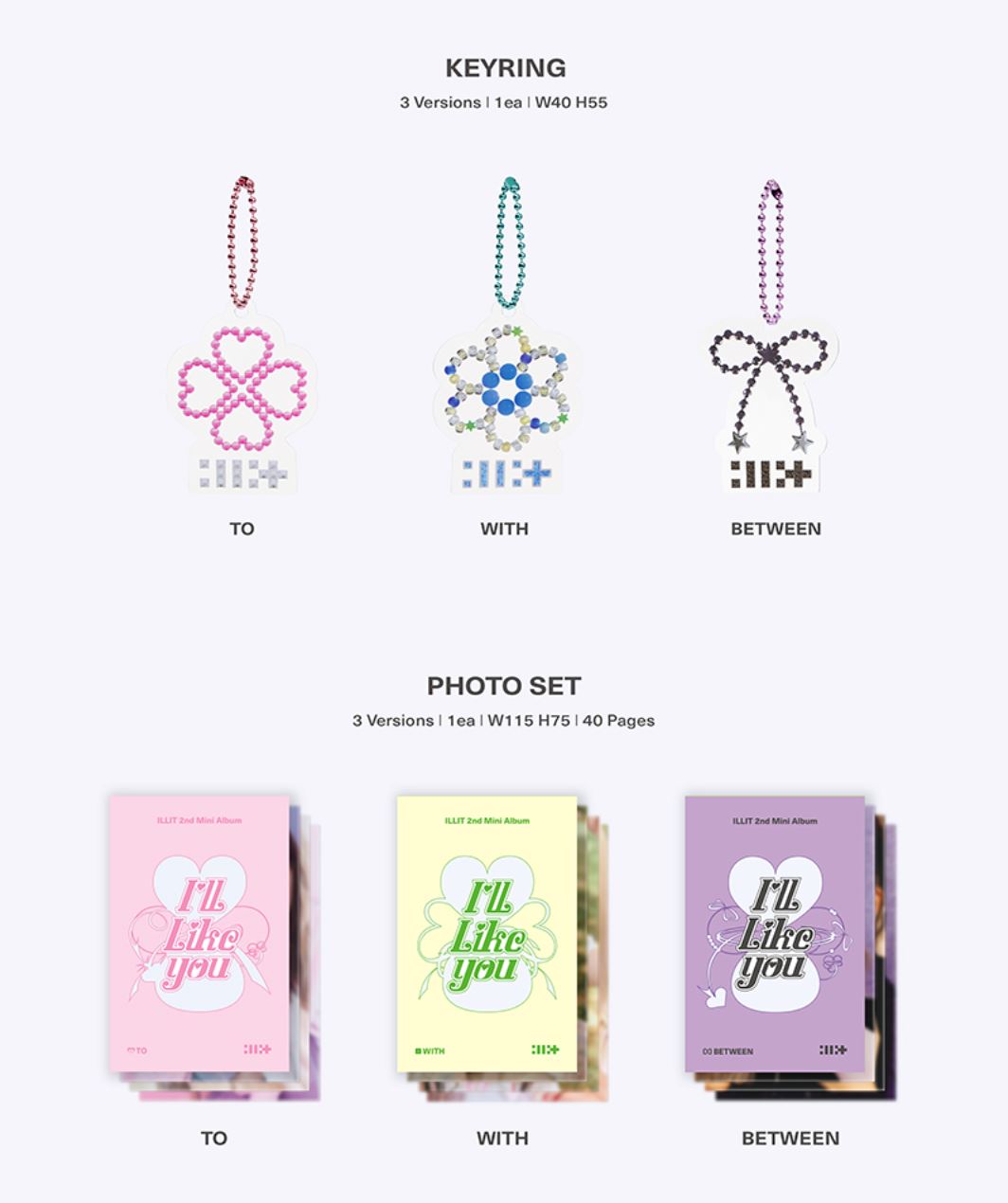 ILLIT - I’LL LIKE YOU (GLLIT VER.) SET + Weverse Gift Nolae