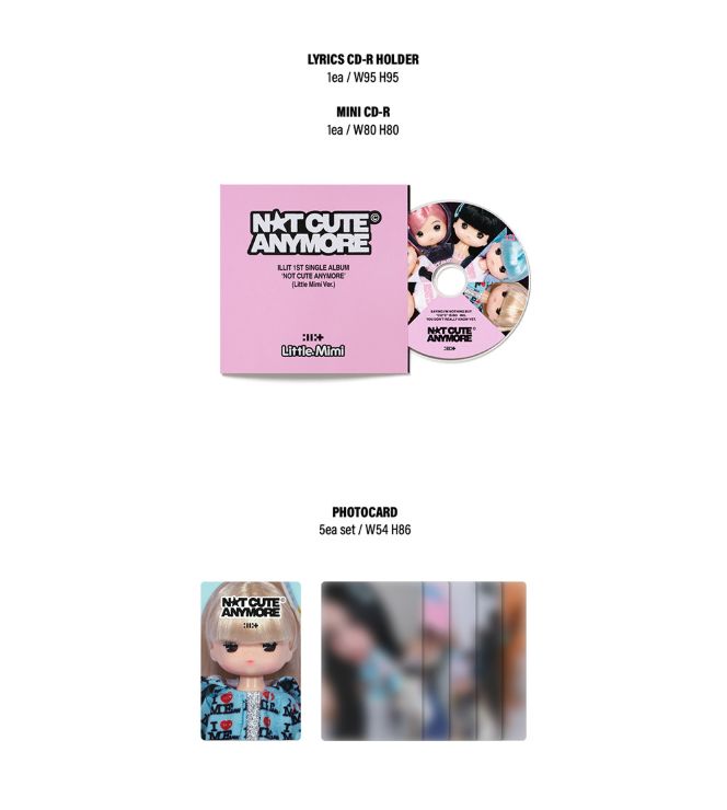 新品未開封 ILLIT NOT CUTE ANYMORE Little Mimi ILLIT - NOT CUTE ANYMORE (LITTLE MIMI VER.)