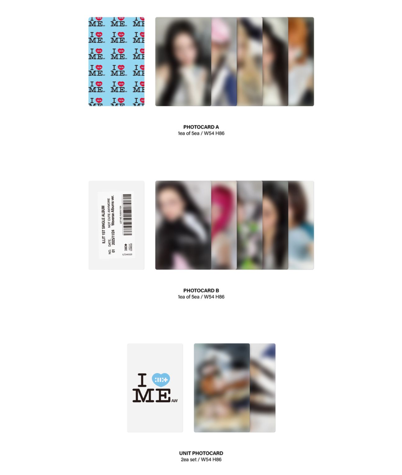 ILLIT NOT CUTE ANYMORE weverse ラキドロ 15枚 ILLIT - NOT CUTE ANYMORE + Weverse Gift