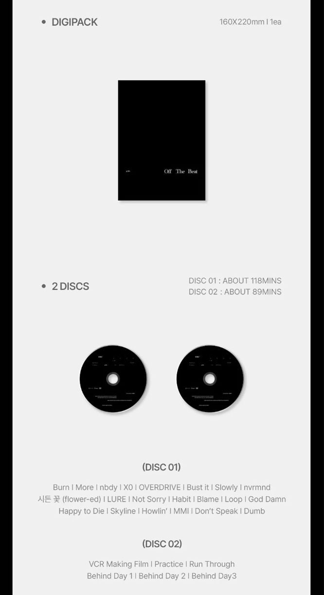 I.M (MONSTA X) - WORLD TOUR 'OFF THE BEAT' FINAL IN SEOUL (DVD & BLU-R