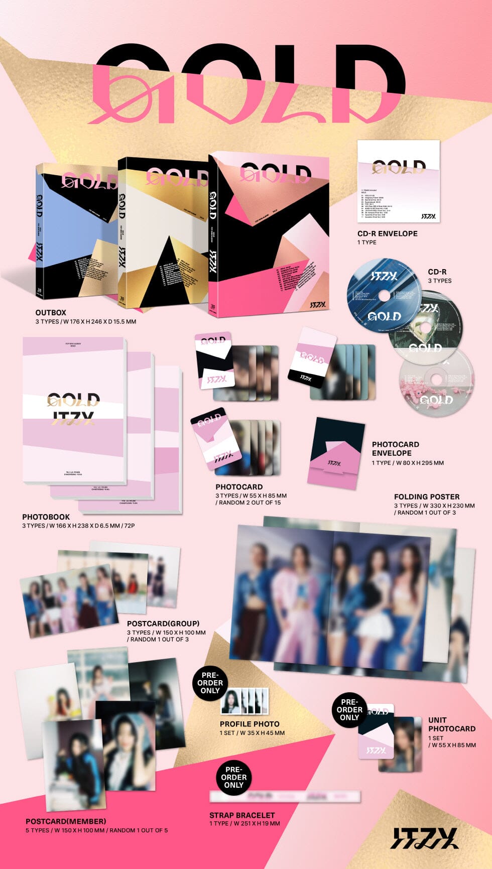 ITZY - GOLD + BDM Photocard Nolae