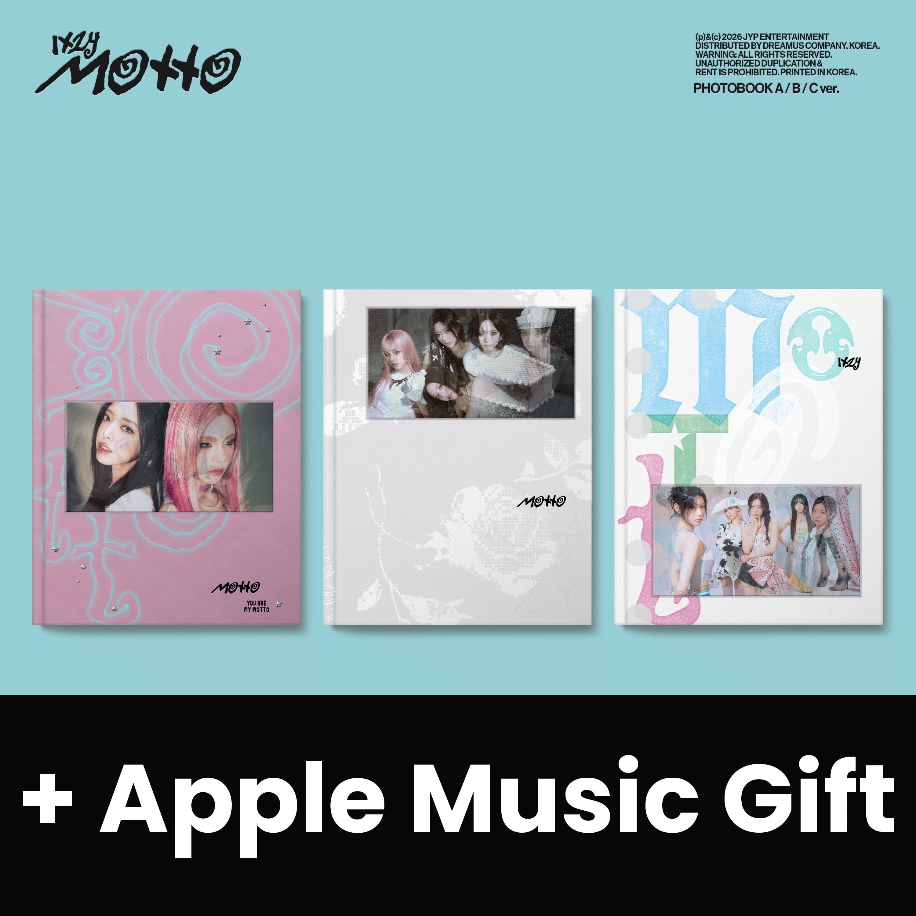 ITZY - MOTTO (PHOTOBOOK VER.) + Apple Music Gift Nolae
