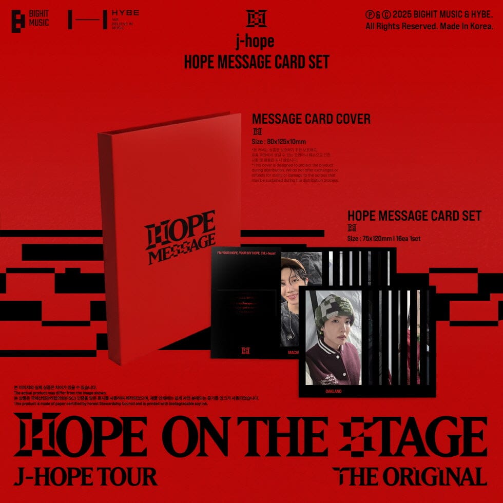 J-HOPE (BTS) - J-HOPE TOUR 'HOPE ON THE STAGE' THE ORIGINAL (SET) + PO