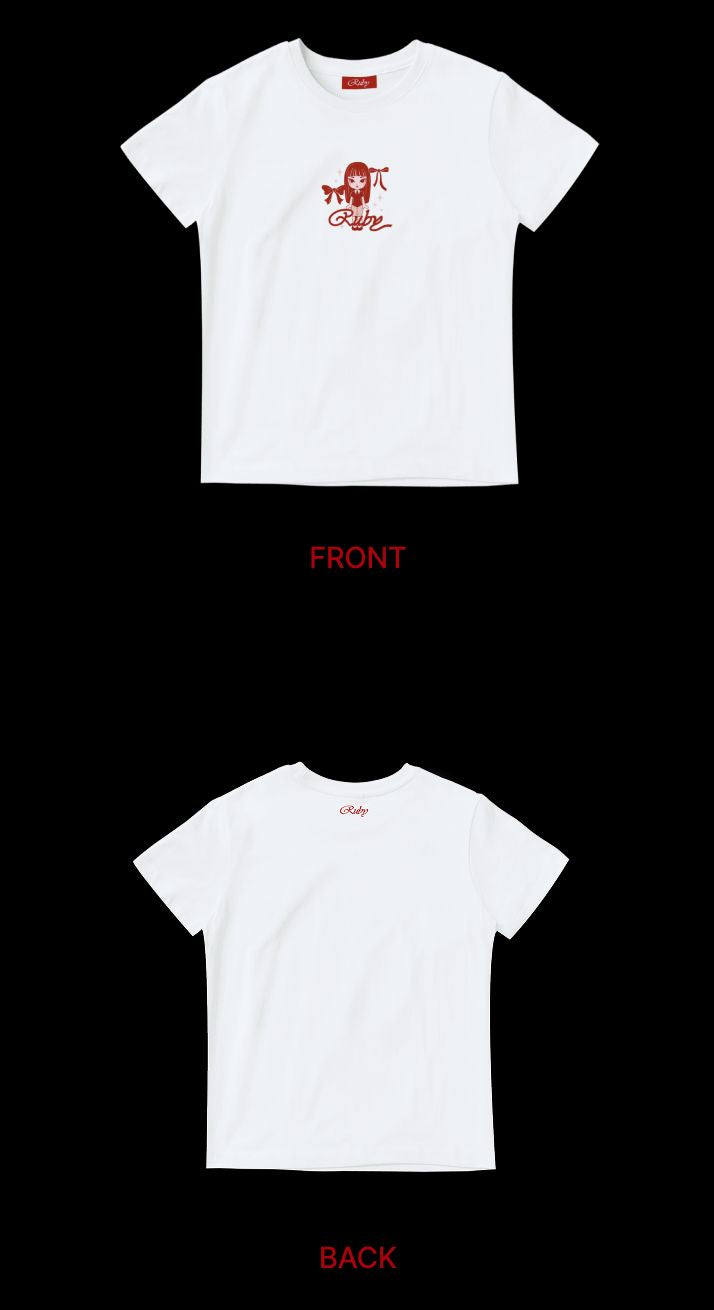 JENNIE (BLACKPINK) - SHORT SLEEVE T-SHIRT + Weverse Gift ('RUBY' MD) Nolae