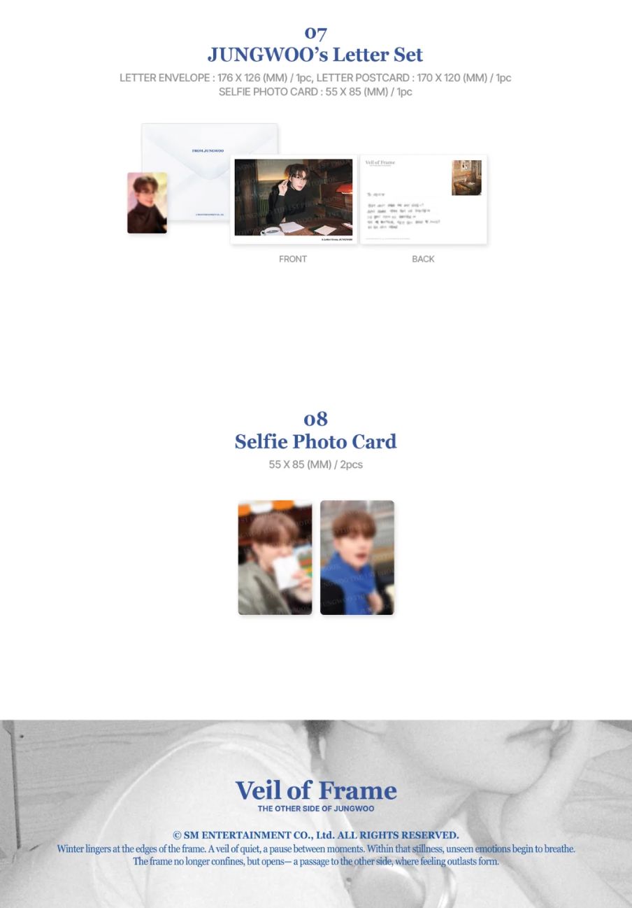 JUNGWOO (NCT) - VEIL OF FRAME (PHOTOBOOK) Nolae