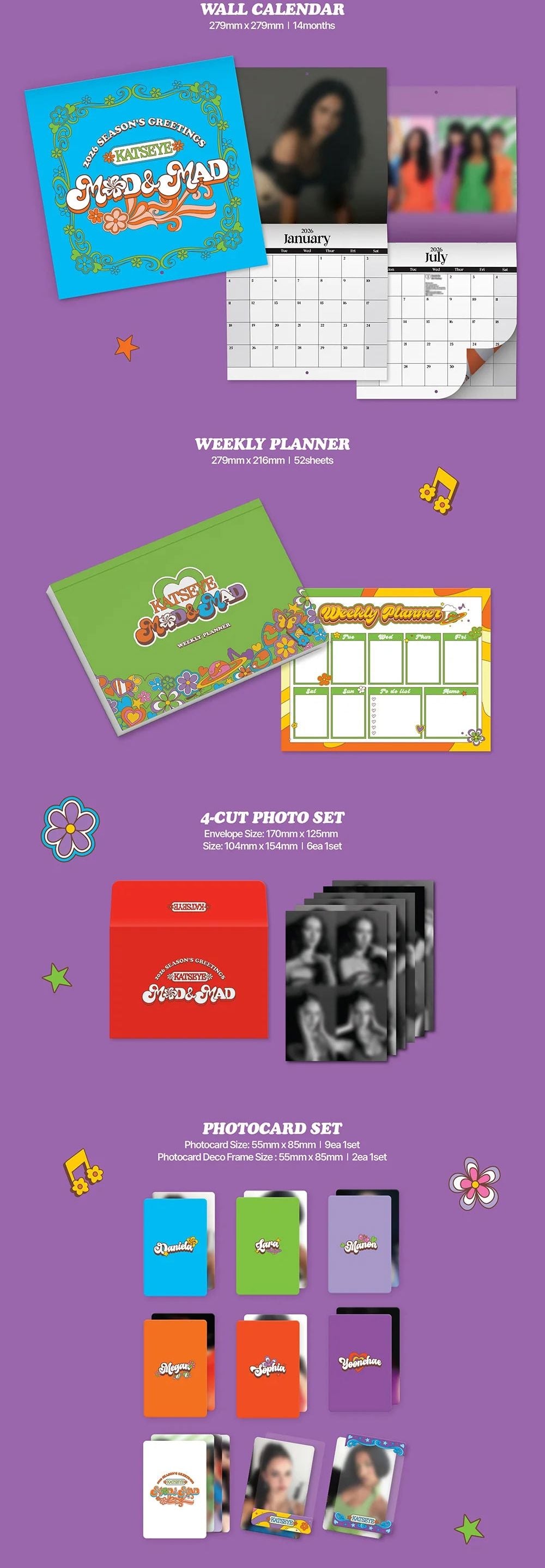 KATSEYE - 2026 SEASON'S GREETINGS + Weverse Gift Nolae