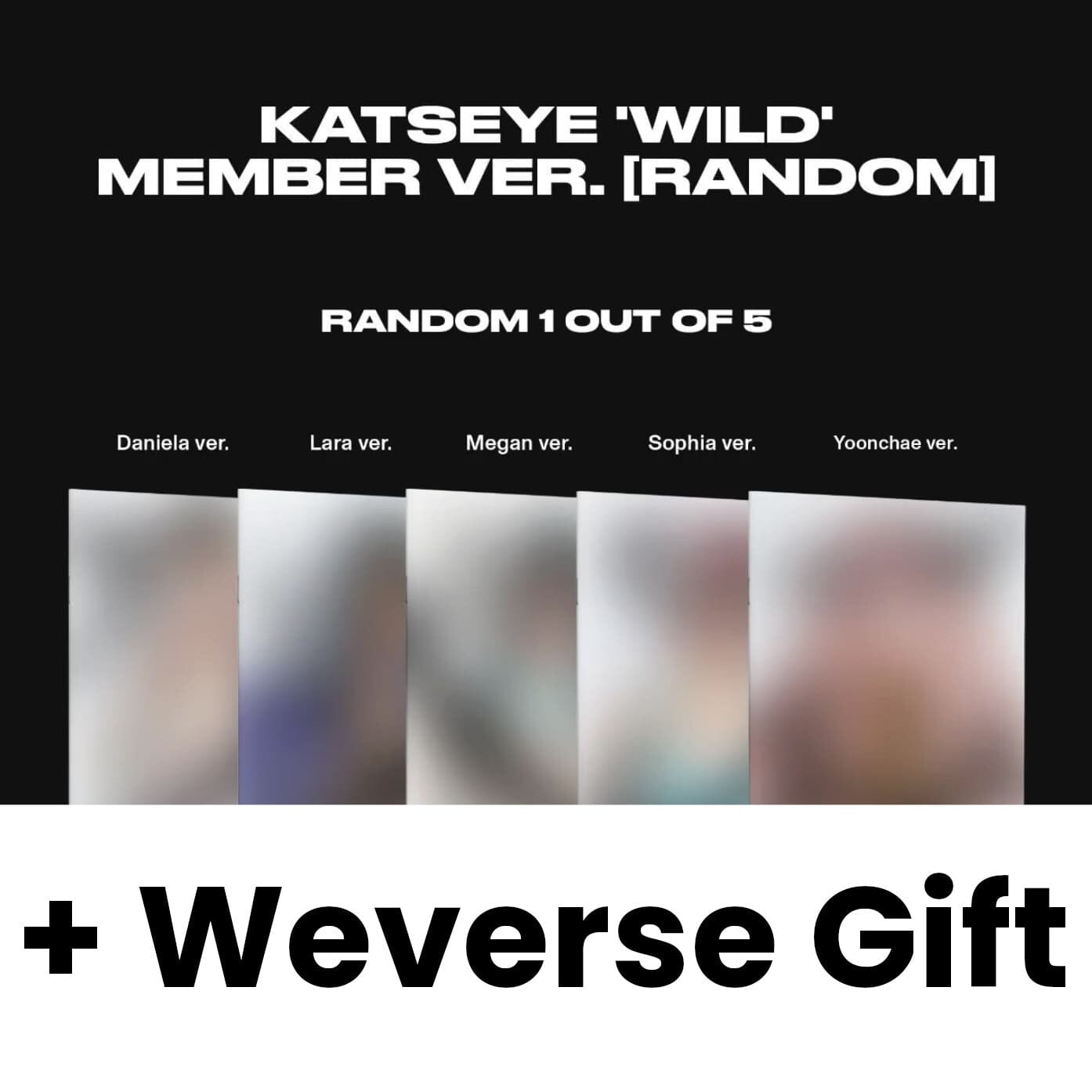 KATSEYE - WILD (MEMBER VER.) SET + Weverse Gift Nolae