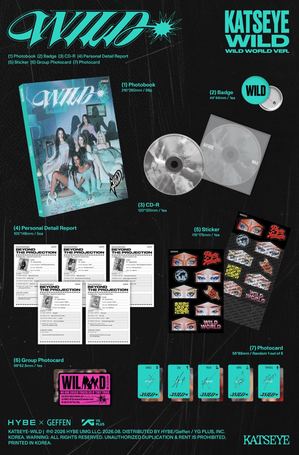 KATSEYE - WILD SET + Weverse Gift Nolae