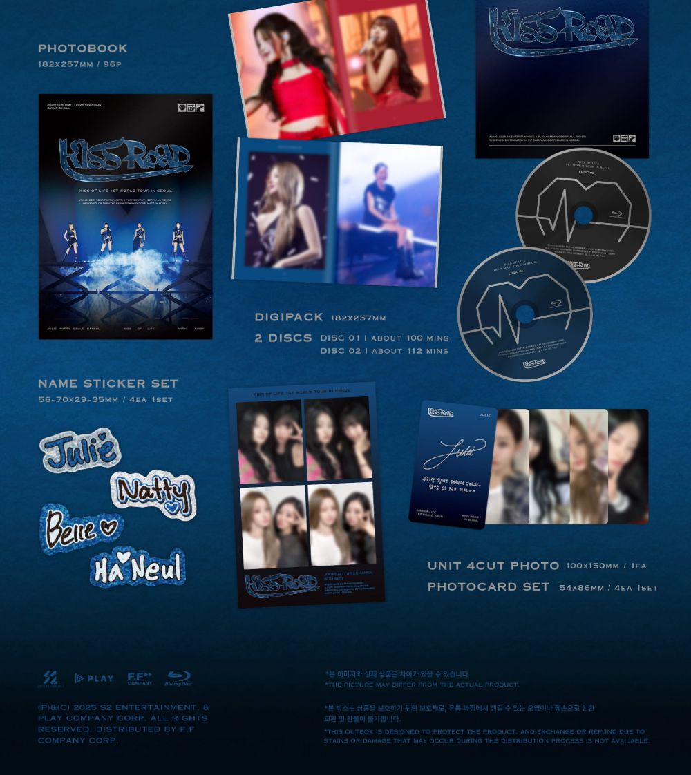 KISS OF LIFE - 1ST WORLD TOUR 'KISS ROAD' IN SEOUL (BLU-RAY) Nolae