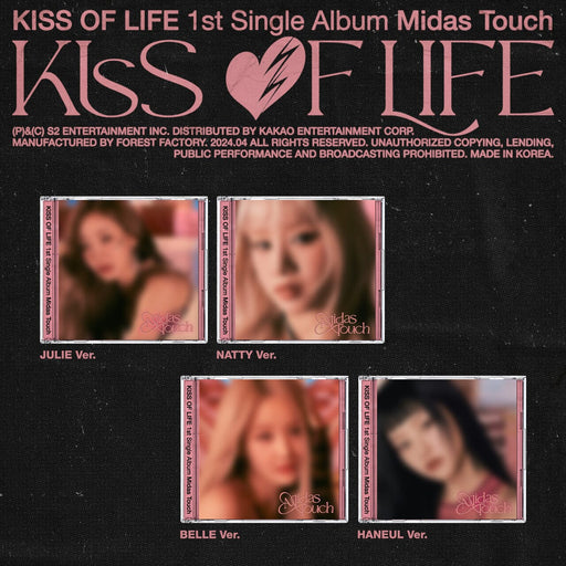 KISS OF LIFE - MIDAS TOUCH (1ST SINGLE ALBUM) JEWEL VER. Nolae