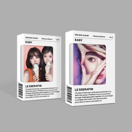 LE SSERAFIM - EASY (3RD MINI ALBUM) WEVERSE ALBUMS VER. + Makestar POB Nolae