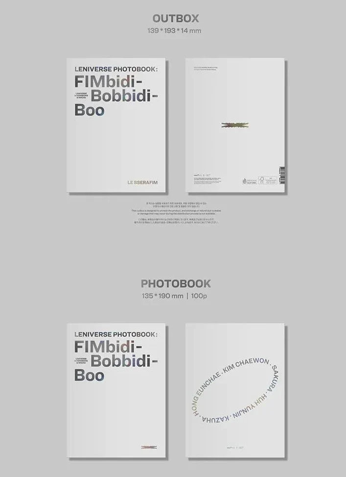 LE SSERAFIM - LENIVERSE PHOTOBOOK: FIMBIDI-BOBBIDI-BOO + BDM Postcard Nolae