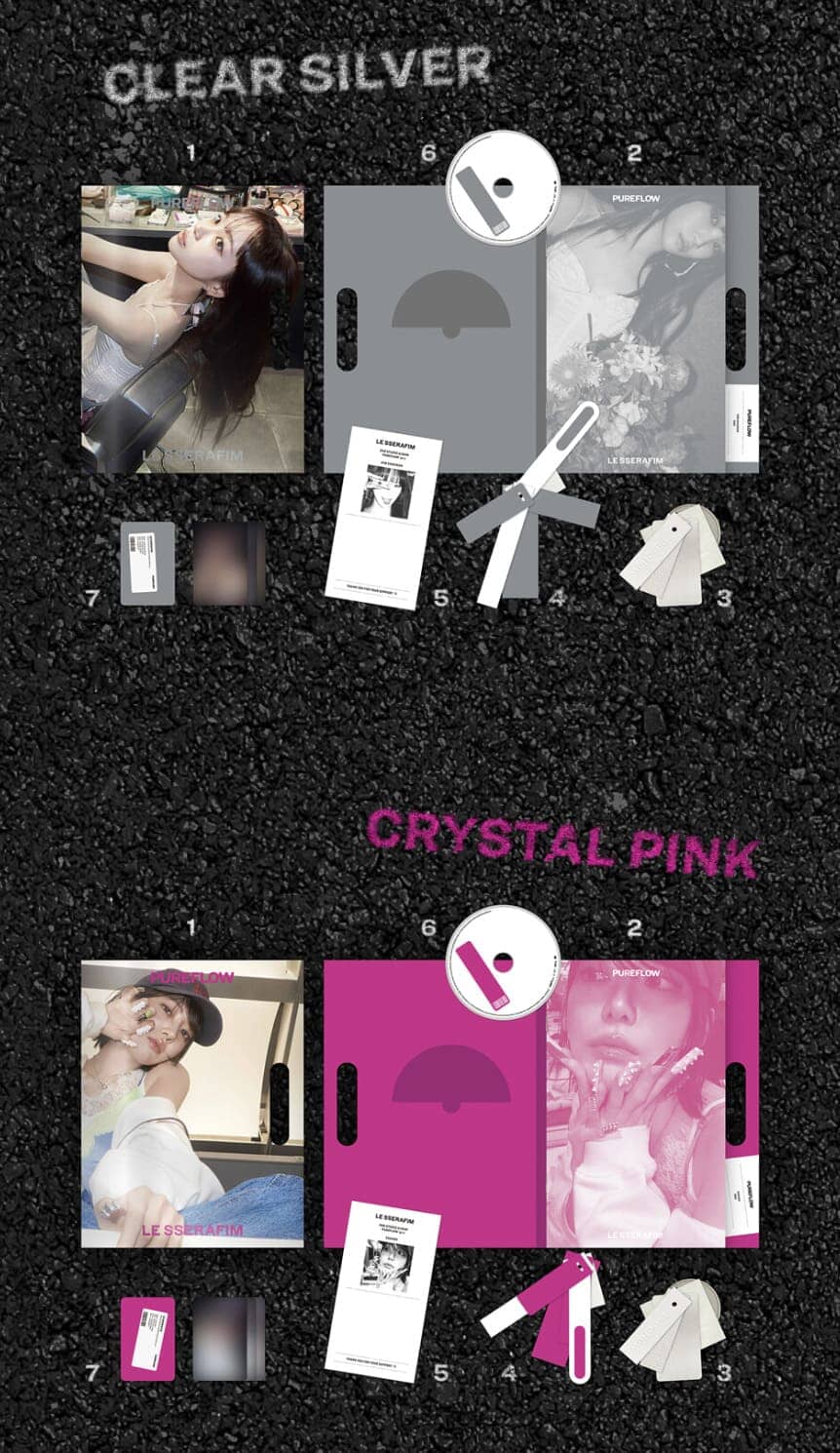 LE SSERAFIM - 'PUREFLOW' PT.1 (COMPACT VER.) + Weverse Gift Nolae
