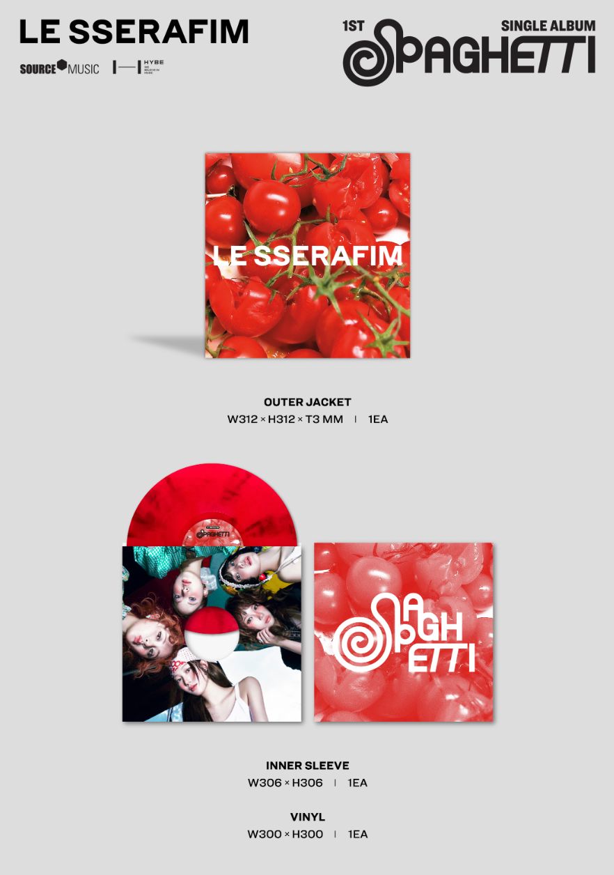 LE SSERAFIM - SPAGHETTI (VINYL) Nolae