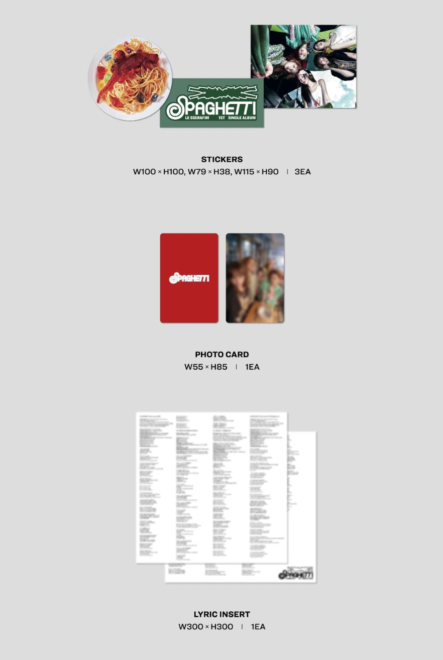 LE SSERAFIM - SPAGHETTI (VINYL) Nolae