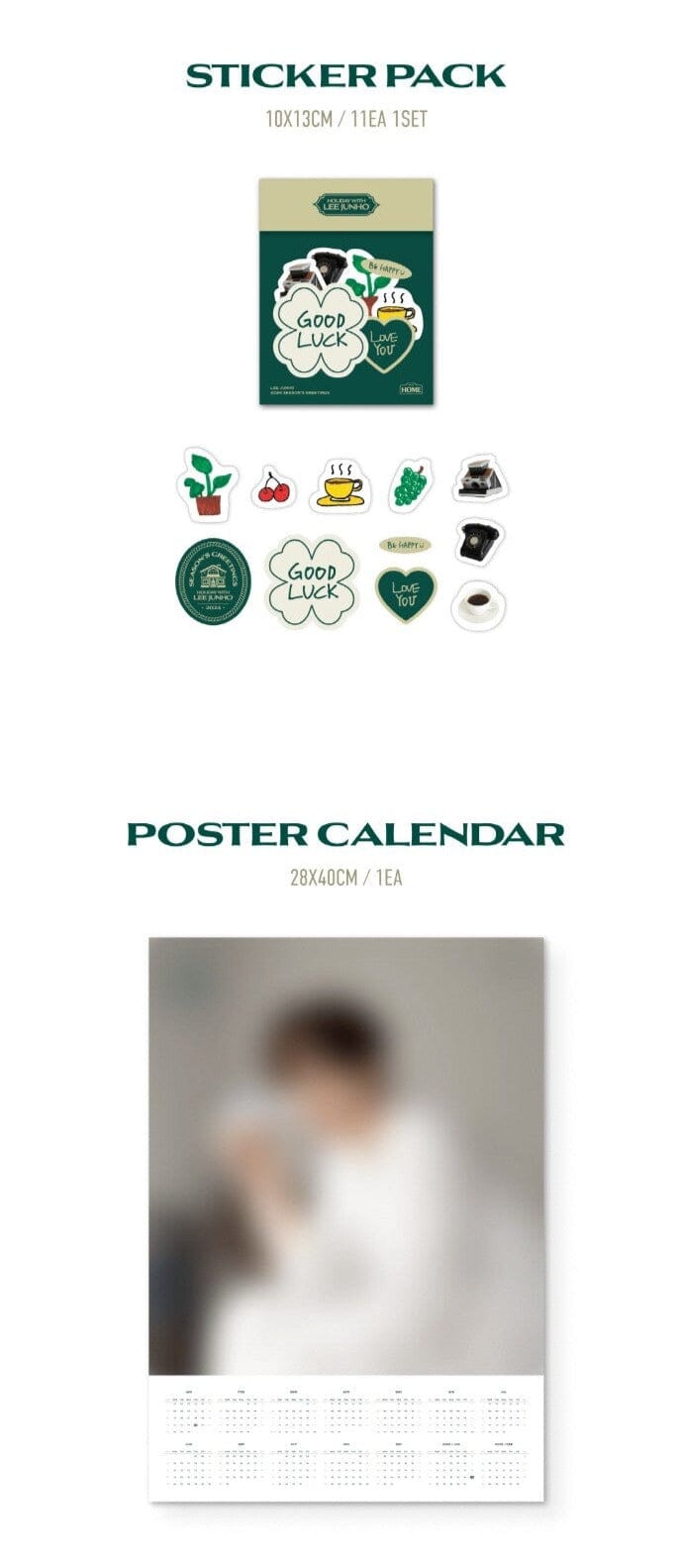 LEE JUNHO - 2024 SEASON'S GREETINGS (Holiday with LEE JUNHO) + JYP Shop Gift Nolae