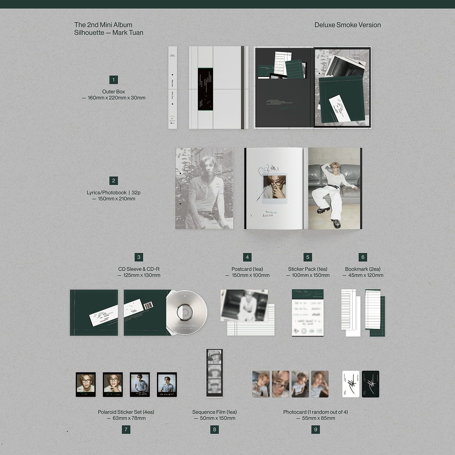 MARK TUAN (GOT7) - SILHOUETTE (DELUXE VER.) Nolae