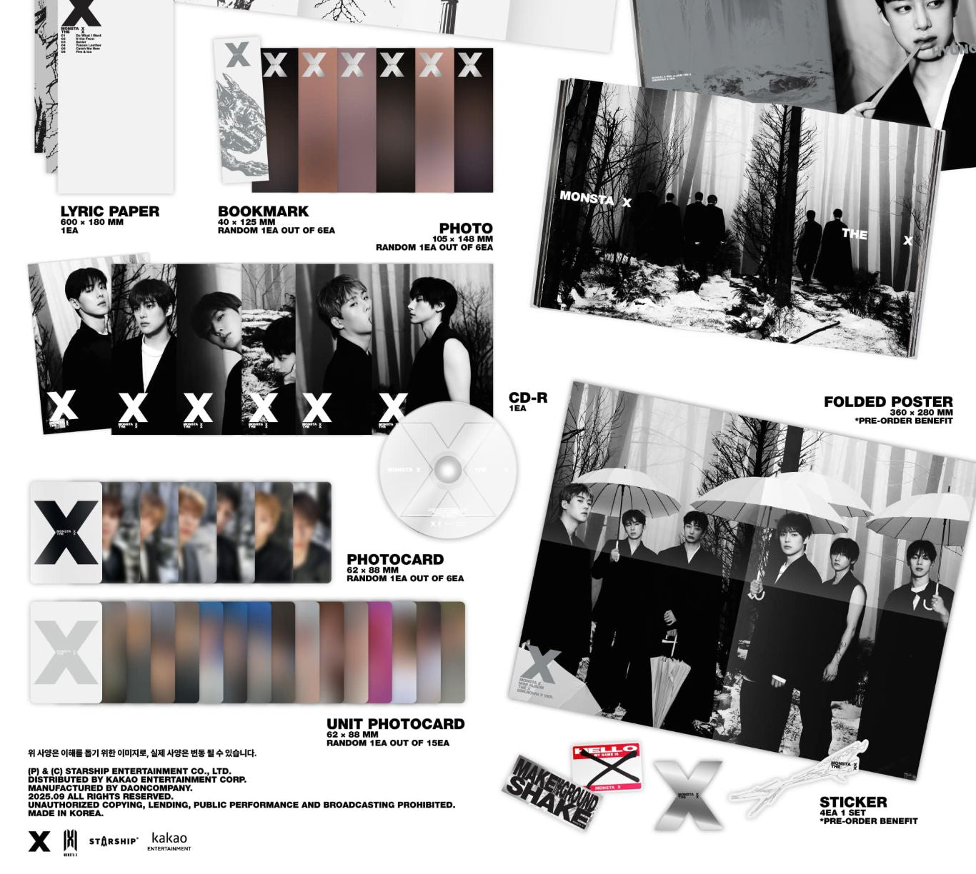 MONSTA X - THE X + Apple Music Photocard
