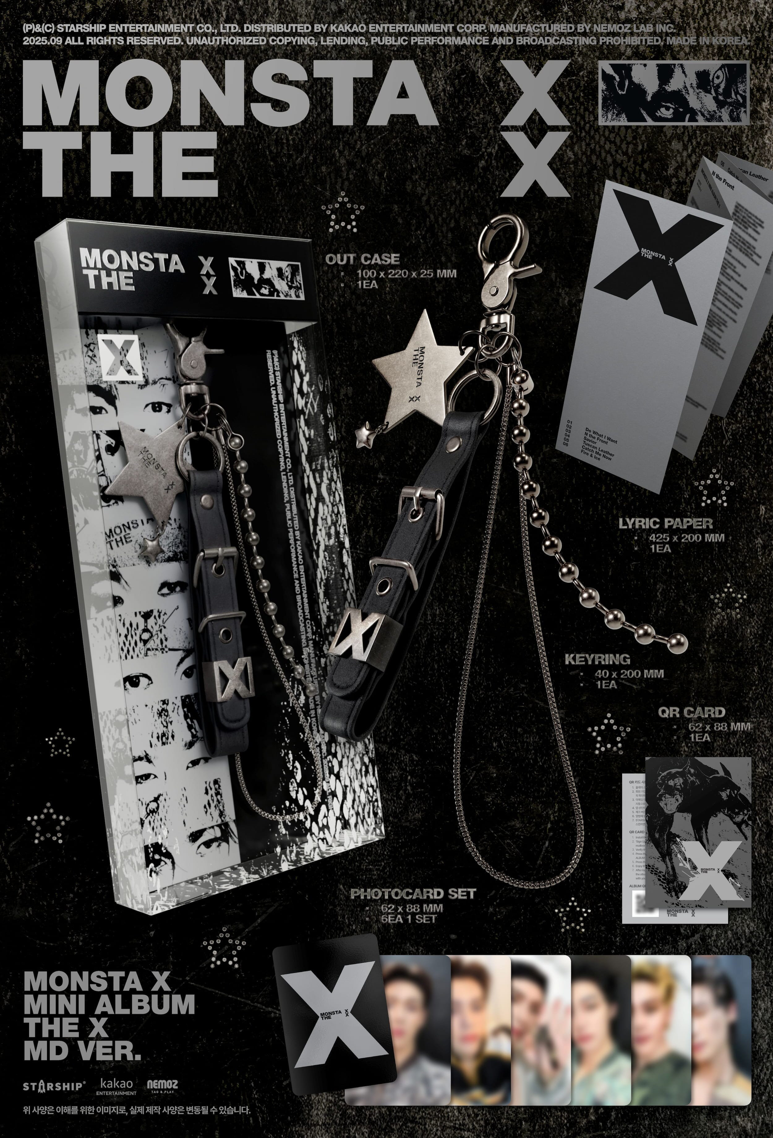 MONSTA X - THE X (MD VER.) Nolae