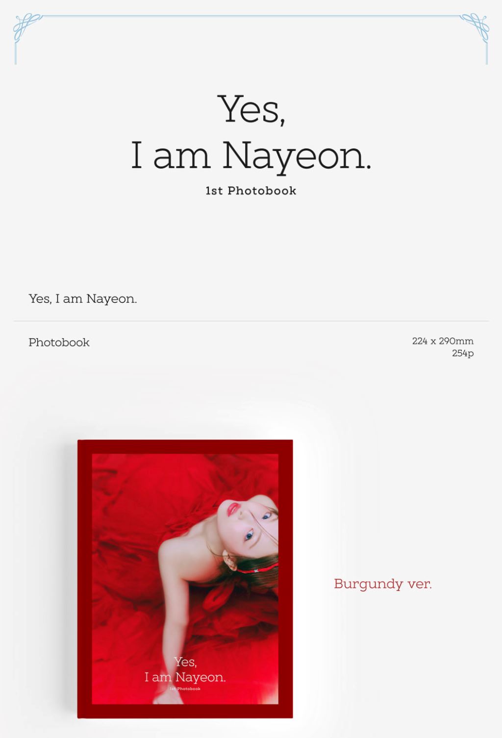 NAYEON (TWICE) - YES, I AM NAYEON. (PHOTOBOOK) Nolae