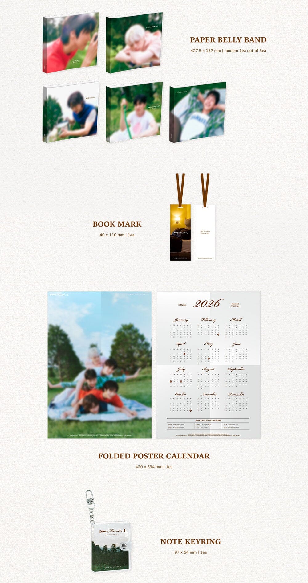 N.FLYING - 2026 SEASON'S GREETINGS + POB SOUNDWAVE PHOTOCARD Nolae